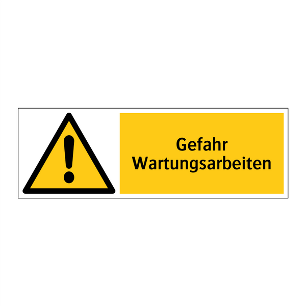 Gefahr Wartungsarbeiten