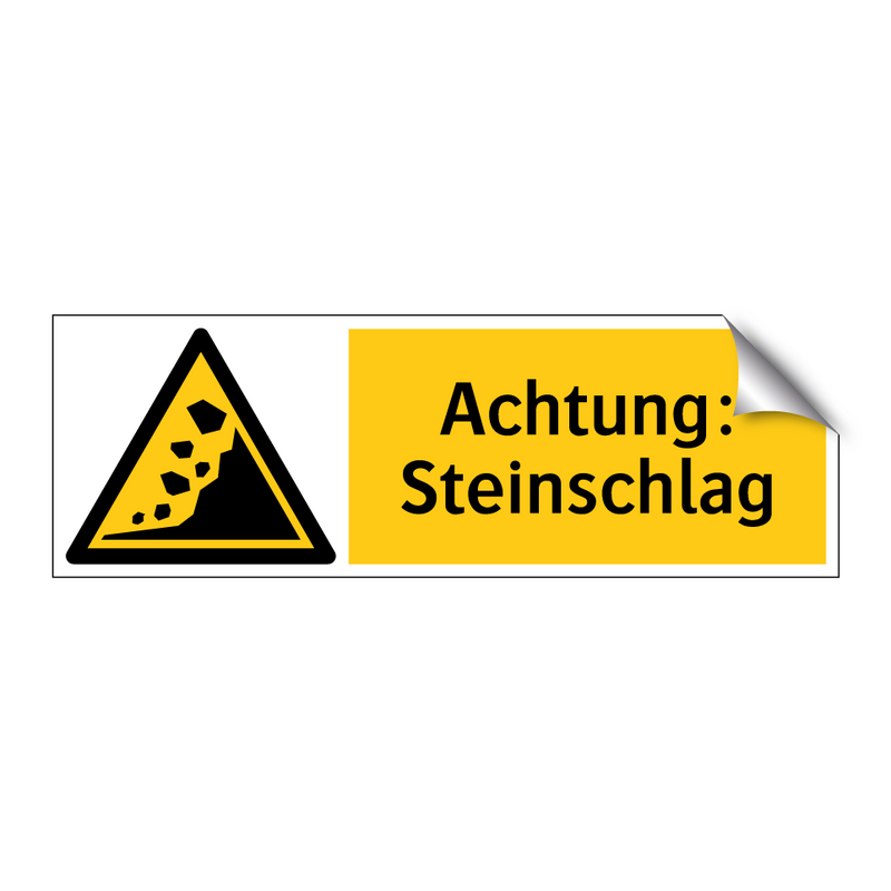 Achtung: Steinschlag