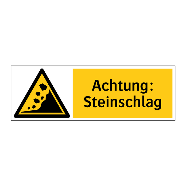 Achtung: Steinschlag