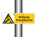 Achtung: Druckflasche