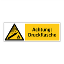 Achtung: Druckflasche