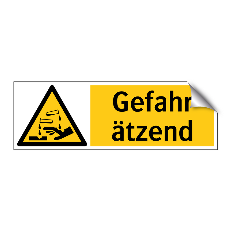 Gefahr ätzend