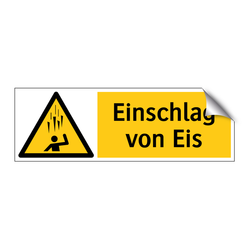Einschlag von Eis