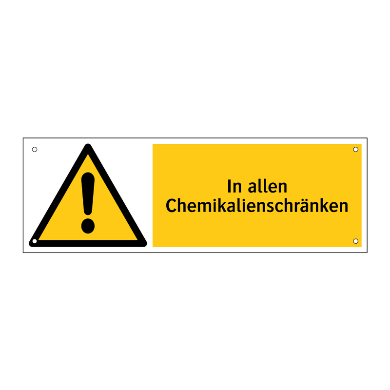 In allen Chemikalienschränken