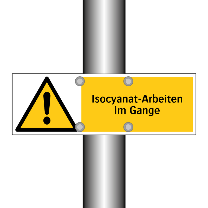 Isocyanat-Arbeiten im Gange