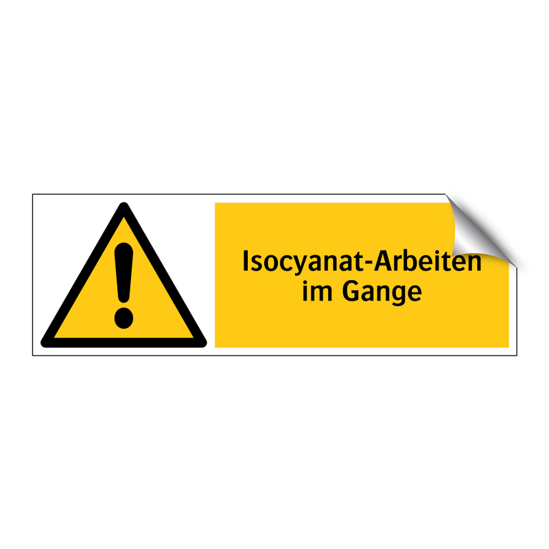 Isocyanat-Arbeiten im Gange