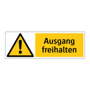 Ausgang freihalten