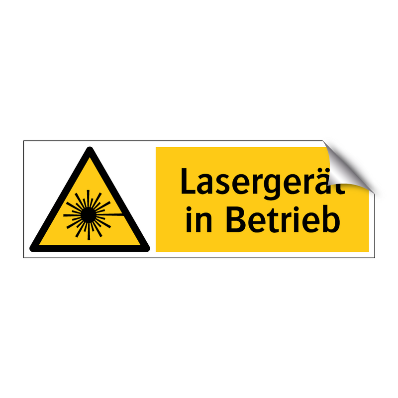 Lasergerät in Betrieb