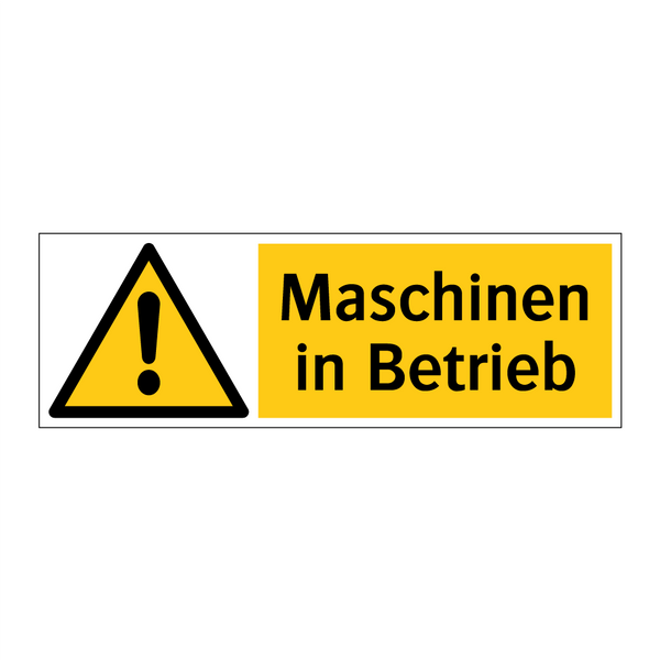 Maschinen in Betrieb