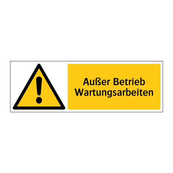Außer Betrieb Wartungsarbeiten