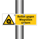 Reifen gegen Wegrollen sichern