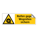 Reifen gegen Wegrollen sichern