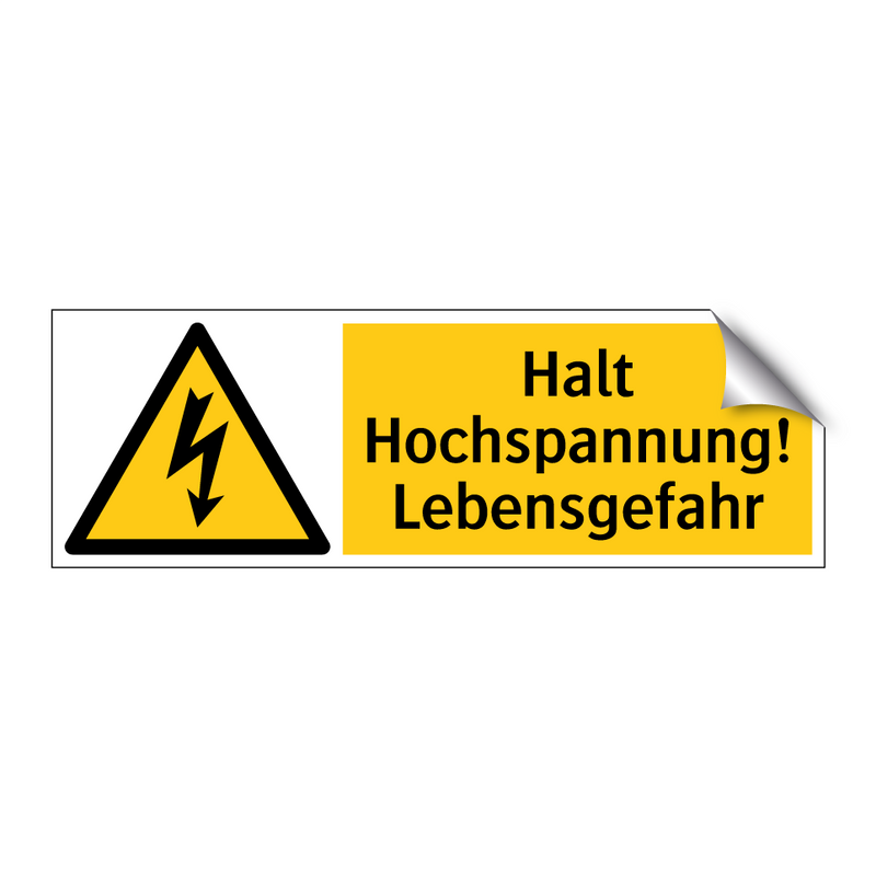 Halt Hochspannung! Lebensgefahr