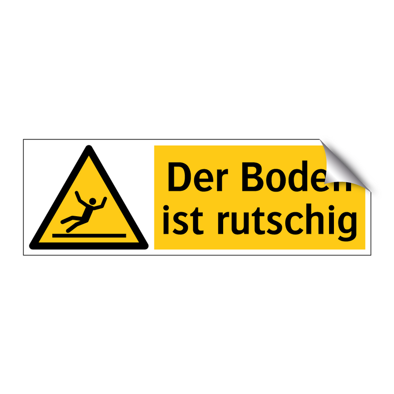 Der Boden ist rutschig