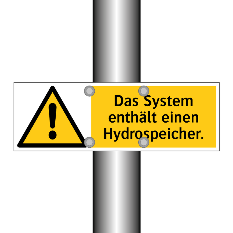 Das System enthält einen Hydrospeicher.
