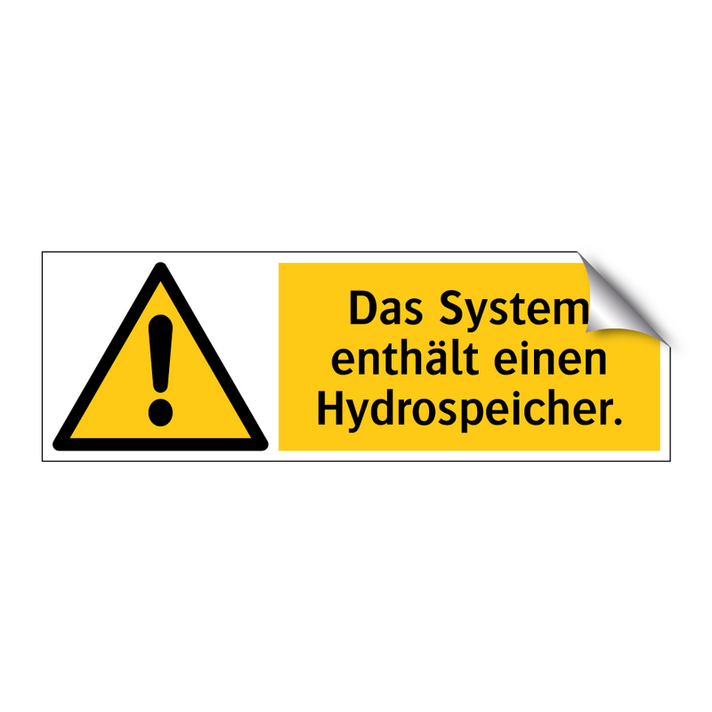 Das System enthält einen Hydrospeicher.