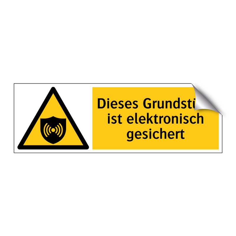 Dieses Grundstück ist elektronisch gesichert