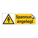 Spannung angelegt
