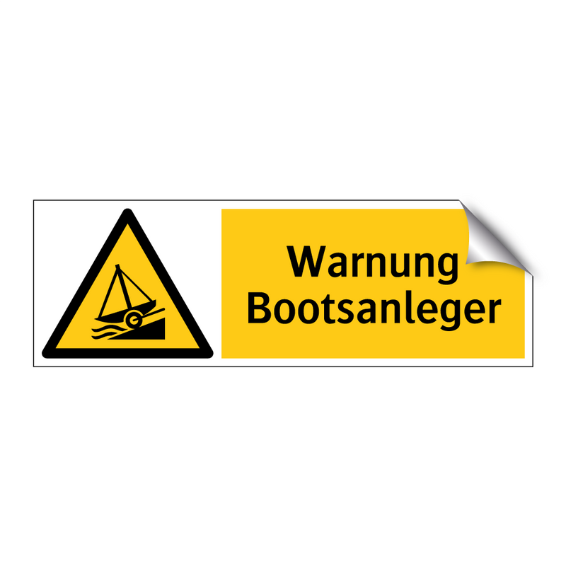 Warnung Bootsanleger