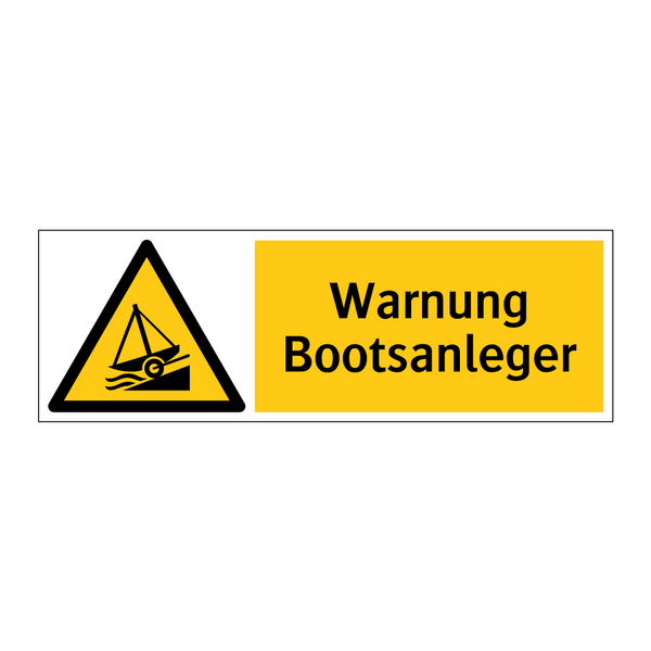 Warnung Bootsanleger