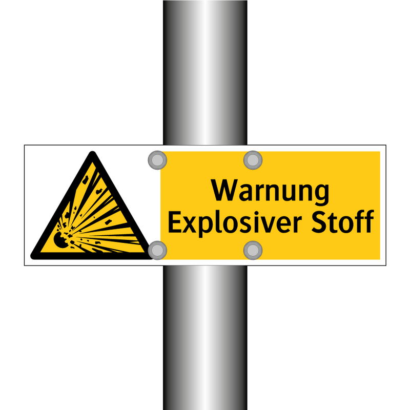 Warnung Explosiver Stoff