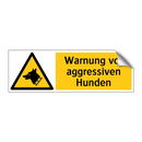 Warnung vor aggressiven Hunden
