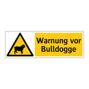 Warnung vor Bulldogge