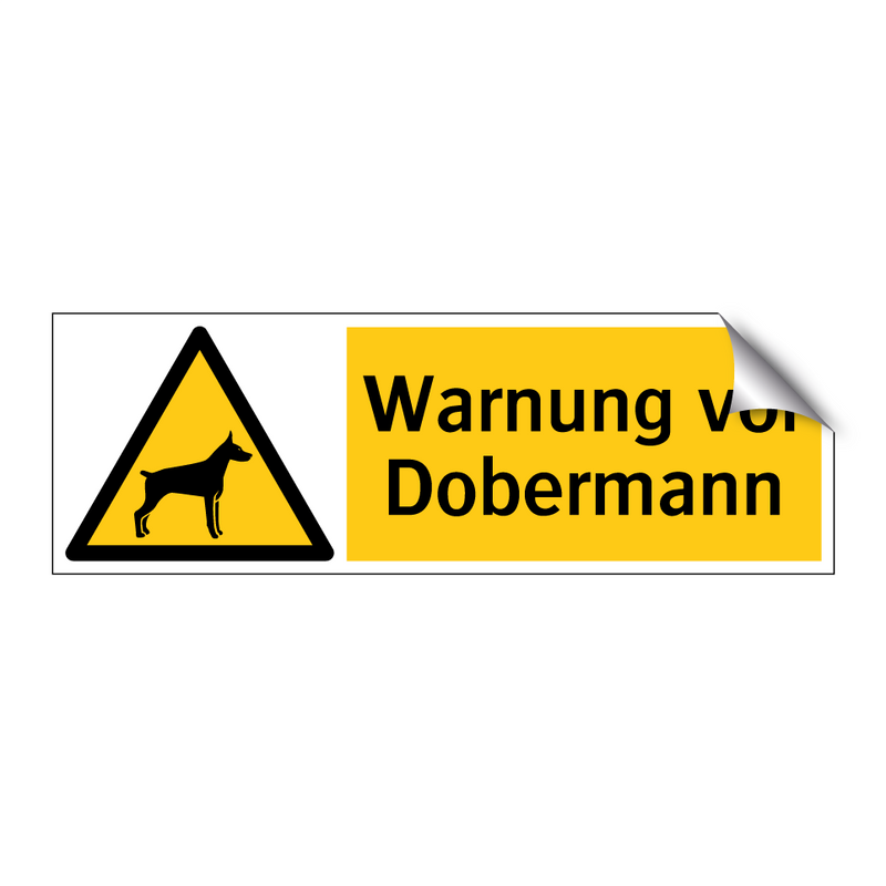 Warnung vor Dobermann