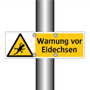Warnung vor Eidechsen