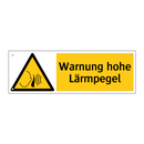 Warnung hohe Lärmpegel