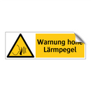 Warnung hohe Lärmpegel