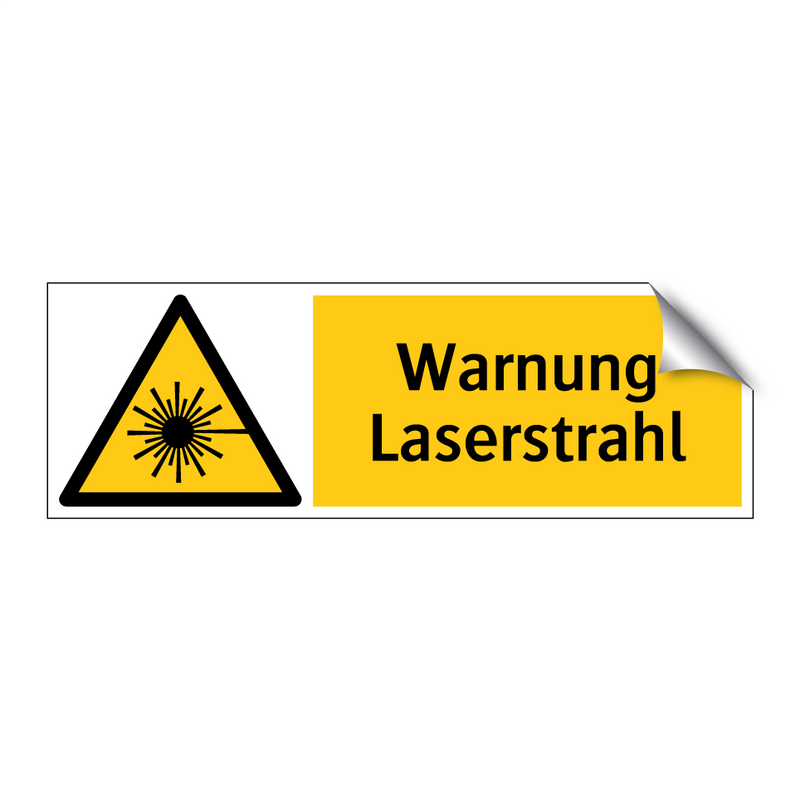 Warnung Laserstrahl