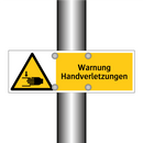 Warnung Handverletzungen
