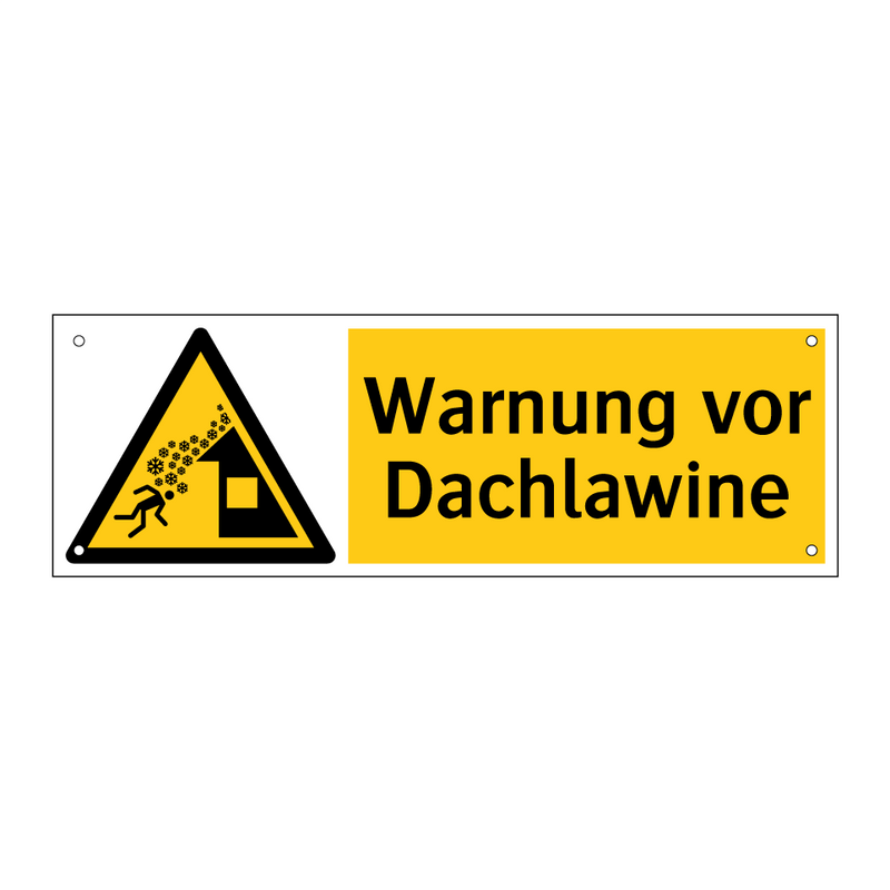 Warnung vor Dachlawine