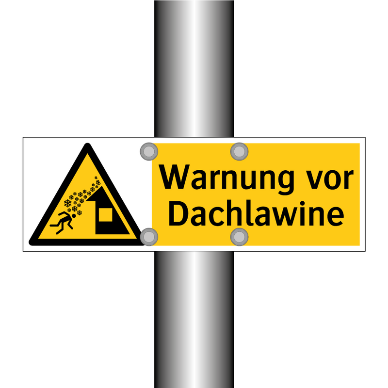 Warnung vor Dachlawine