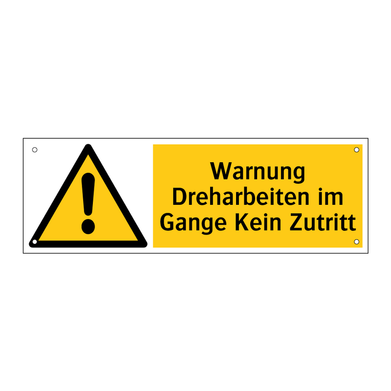 Warnung Dreharbeiten im Gange Kein Zutritt