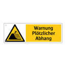 Warnung Plötzlicher Abhang