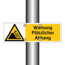 Warnung Plötzlicher Abhang