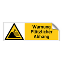Warnung Plötzlicher Abhang