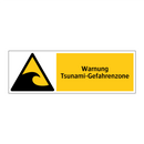 Warnung Tsunami-Gefahrenzone