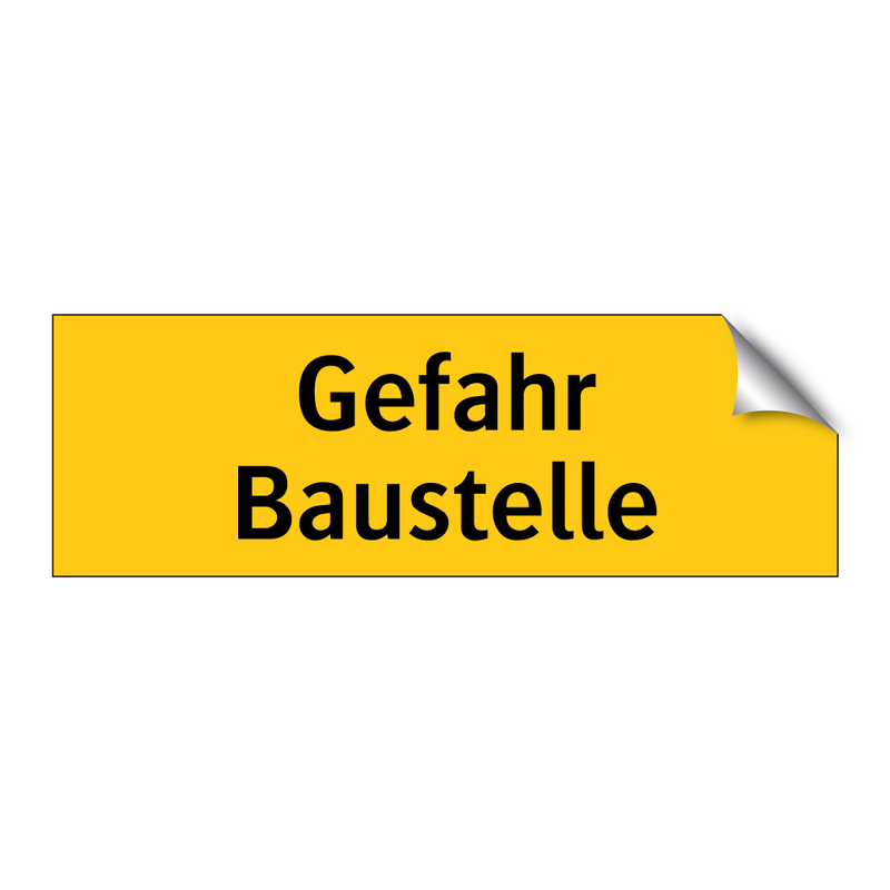 Gefahr Baustelle