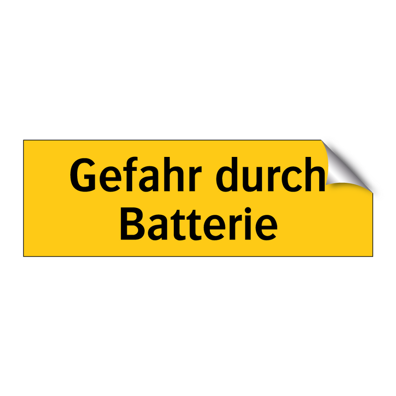 Gefahr durch Batterie