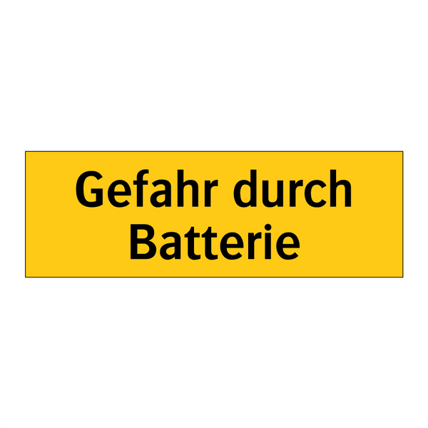 Gefahr durch Batterie