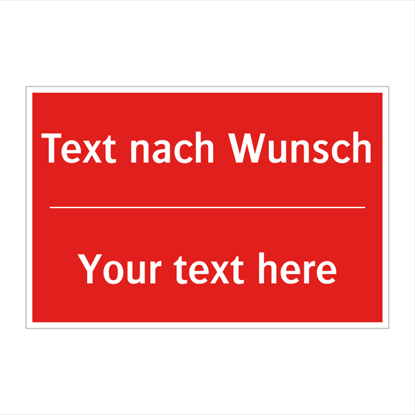 Gestalte deine eigenen Brandschutzschilder
