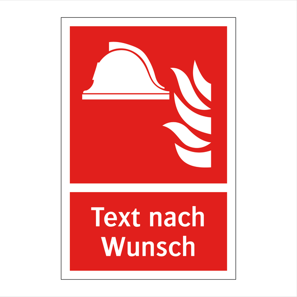 Gestalte deine eigenen Brandschutzschilder
