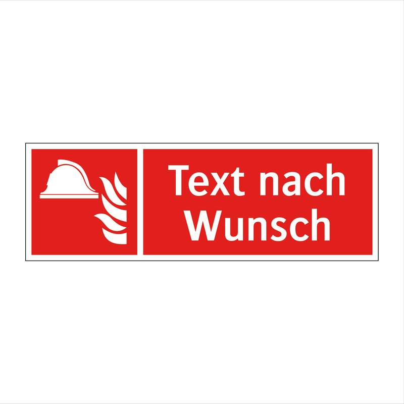 Gestalte deine eigenen Brandschutzschilder
