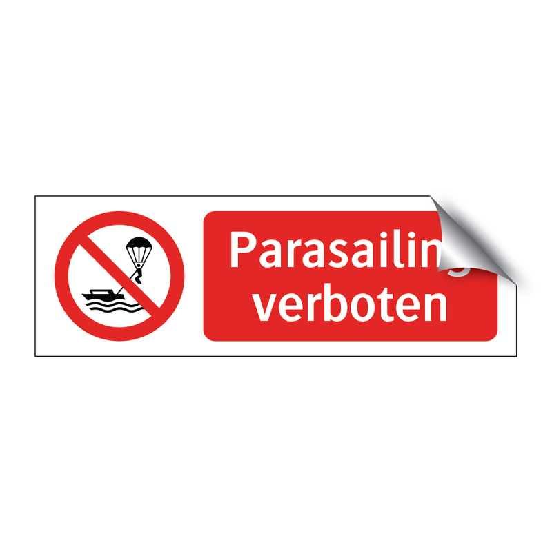 Parasailing verboten & Parasailing verboten & Parasailing verboten