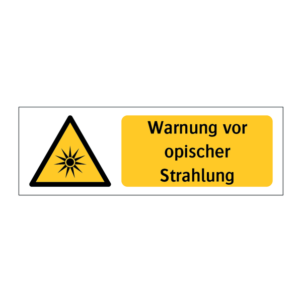 Warnung vor opischer Strahlung & Warnung vor opischer Strahlung & Warnung vor opischer Strahlung