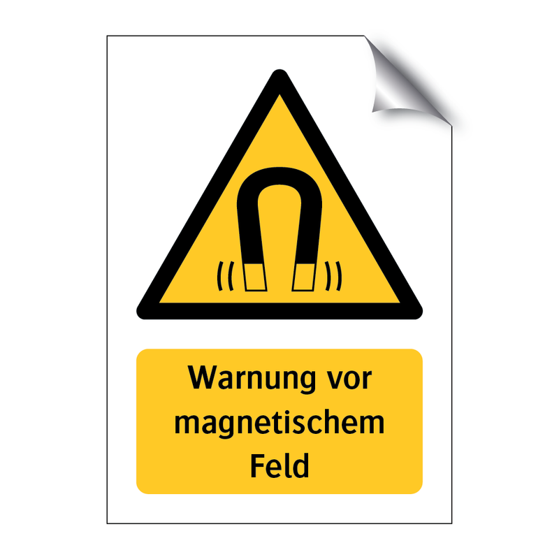 Warnung vor magnetischem Feld & Warnung vor magnetischem Feld & Warnung vor magnetischem Feld